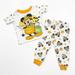 Disney Pajamas | Disney Baby Mickey Mouse Halloween Baby Boys Pajama Set | Color: Orange/White | Size: 18mb