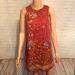 Urban Outfitters Dresses | Ecote Urban Outfitters Red Floral Design Dress Size Small Boho | Color: Red | Size: S