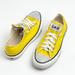 Converse Shoes | All Star Converse Yellow Low Top Bedazzled Toe Lace Up Sneakers, Size 7 | Color: Yellow | Size: 7