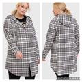 Torrid Jackets & Coats | Nwot Torrid Flannel Hooded Anorak | Color: Black/Pink | Size: L