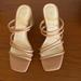 Nine West Shoes | Nine West Women’s Strappy Block Heel Sandals. | Color: Tan | Size: 9