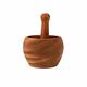 Wooden Multi-purpose Mortar and Pestle Set - Manual Garlic Grinder for Grinding and Crushing Spices and Nuts - Large Size