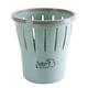 XIYUNLAI Trash Can Round Hollow Ring Trash Bin Household Compost Bin Office Waste Paper Basket Dining Table Storage Trash Bin Toilet Waste Paper Basket Kitchen Trash Can (Color : Blue)