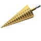 1Pcs 4-32 mm HSS Coated Step Drill Bit Drilling Power Tools Metal High Speed Steel Wood Hole Cutter Step Cone Drill