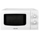 Abode 20L Manual Microwave White 700W with 5 Power Levels & Timer, Button & Dial Control, Defrost Function, AMM2001 (White, Manual)