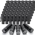 Rossesay 48 Pieces Mini Flashlights Bulk Aluminum LED Handheld Torches Small Pocket Flashlight with Lanyard for Night Reading Power Outage Camping Hiking Emergency Supplies, Battery Not Included