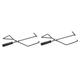 POPETPOP 2pcs Barbecue Charcoal Clip Fire Tongs Outdoor Firewood Tongs Camping Tools Tong with Handle Outdoor Fire Pit Tools Grilling Accessories for Outdoor Grill Fireplace Iron Grabber