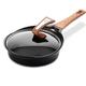 WBDHEHHD Wok Non-Stick Pan Less Oil Smoke Household Pot Not Rust Frying Pan Cooking Fried Induction Cooker Gas Stove Universal,26 Cm