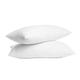 Lancashire Bedding Goose Feather Down Pillows 74 X 48 Cm, Pack of 4-100% Natural Fill and Cotton Cover, Perfect Softness for Neck & Spine Support - Ideal for Quality Sleep