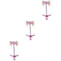 ifundom 3pcs Music Toy Pink Mic Playset Kidcraft Playset Toy for Toys for Flash Toys Child Microphone Without