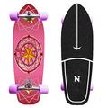 31" Professional Carving Skateboard, Street Surfing Pumpping Skateboard, Beginner Concave Cruiser Complete Board 7-Layer Maple, CX4 Truck,ABEC-11 Bearings