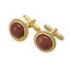 French shirt natural chrysoprase cufflinks red sand moire stone cuffs cuff studs dress buttons