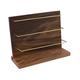 CALLARON 1pc Storage Display Stand Monitor Holder Pendulum Necklace Ear Holder Earring Display Shelf Wood Earring Organizer Watch Display Stand Bracelet Holder Earrings Walnut Jewelry