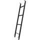 Bunk Bed Ladder, Bunked Ladder, Bunk Bed Ladder Bunk Ladder For Dorm Room Loft Travel Trailer Top Bunks Metal Towel Rack Swith Hook (Color : Black, Size : 1.4m (55"))