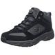 Skechers OAK CANYON- IRONHIDE, Men's Hi-Top Trainers, Black (Black Suede/Mesh/Pu/Charcoal Trim Bkcc), 8.5 UK (42.5 EU)