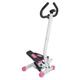 Ktaxon Steppers for Exercise, Mini Stepper with Handlebar, Twist Stepper with Unique Twist Movement, 300LBS Weight Capacity, Adjustable Step Height for Full Body Workout (Pink)