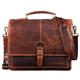 STILORD "Francis Small Leather Briefcase Men DIN A4 Slim Portfolio Document Folder Genuine Cowhide Leather