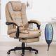 LiuGUyA Boss Chair Home Office Computer Desk Massage Chair with Footrest Reclining Executive Ergonomic Vibrating Office Chair Furniture