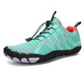 Barefoot Shoes Water Shoes FiveFingers Shoes Men Women Breathable Unisex with a Wide Toe Box Breathable Men Women Hiking Shoes Unisex Trail Running Shoes (Color : Green, Size : 6 UK)