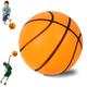 Silent Basketball with Deep Ditch Dribble Dream Silent Basketball Training for Various Indoor Activities Silent Basketball Dribbling Indoor for Kids,Adults Foam Basketball (Orange, 9.4 in)