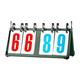 Oshhni Tabletop Flip Scoreboard 4/5/6 Digit Score Flipper Sports Scoreboard for Table Tennis many Games Badminton Communities, 4 Digit