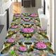 ZEZILE self-Adhesive Sea Stone Lotus Brook Bathroom Walkway Floor to Paste Custom Large Mural PVC Waterproof Papel de Parede