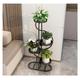 Plant Stand Flower Rack Plant Shelf Metal Plant Shelf Tall Plant Stand Outdoor Plant Shelf Rack For Balcony Living Room Flower Stand Plant Rack Flower Holder ( Color : Black , Size : 50*24*104cm )