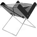 QIByING BBQ Grill Outdoor Gas grill BBQ Charcoal Grill Portable Barbecue Grill Stainless Steel Folding Charcoal Grill For Outdoor Cooking Camping Picnic Tools