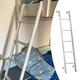 Bunk Bed Ladder, White Bunk Bed Ladder– 116cm/130cm/140cm/150cm High Adjustable Replacement Bed Bunk Ladder for RV, Dorm, Motorhome, Metal Frame (Size: 150cm/59")