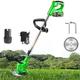 HmLotd Weed Cordless Electric Brush Cutter, Cordless Weed Eater, Cordless Grass Trimmer, Battery Powered Weed Eater, Weed Electric, The 3-Pound Ultra-Lightweight, Can Be Used In Any Tight Place.