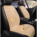 Heated Car Seat Cover Heating Electric 12v Pair Heated Seat Covers for Truck 2 Seats Car Seat Cushion Cover Heated Car Seat Pad,beige-2seats