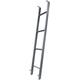 Bunk Bed Ladder, Bunked Ladder, Bunk Bed Ladder Bunk Ladder For Dorm Room Loft Travel Trailer Top Bunks Metal Towel Rack Swith Hook (Color : Silver, Size : 1.3m (50"))
