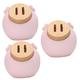 ibasenice 3pcs Piggy Bank Money Bank Home Decoration Money Jar Savings Bank Coins Money Pot Pig Figurines Kid Room Coin Bank Money Saving Bank Large Decorate Money Box Student Wood Pink