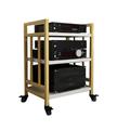 JIAHESHYP Modern Audio-Video Media Stand, Open-Ended AV Cabinet, Media Storage Cabinet Storage for Entertainment Stereo Components (Color : D)