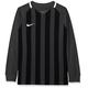 Nike Kinder Striped Division III Football Jersey Long Sleeved T-Shirt, anthracite/black/white/(white), XS
