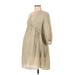 H&M Mama Casual Dress - Popover: Tan Dresses - Women's Size Medium Maternity