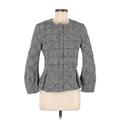 Banana Republic Jacket: Gray Checkered/Gingham Jackets & Outerwear - Women's Size 6