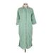 Universal Thread Casual Dress - Shirtdress: Green Dresses - Women's Size X-Small