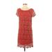 Moulinette Soeurs Casual Dress - Shift: Red Paisley Dresses - Women's Size 2