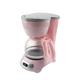 Semi-Automatic 0.6L Electric Latte Espresso Coffee Maker Mini Moka Drip Cafe American Coffee Brewing Machine Tea Pot Boiler Coffee Machines (Color : Pink)