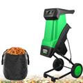 Electric Wood Chipper Garden Shredder Collection Bag Feed Baffle, Electric Garden Shredder Portable Chipping Width Collection Bag
