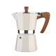 BAFFII Aluminum Mini Coffee Maker Mocha Percolator Pot Espresso Coffee Pots Kitchen Tools Stovetop Espresso Coffee Machine Coffee Machines (Color : White 150ml)