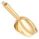 Fridge Freezer Stainless Steel Ice Scoop Gold Metal Food Scoop Round Bottom Ice Scoops Candy Scoop Ice Cube Shovels for Kitchen Party Bar Wedding Kitchen Utensils Set Stainless Steel (Color : Golden