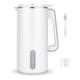 Electric Filter-free Mini Soy Milk Machine Automatic Heating 350ML Vegan Milk Maker Multifunction Rice Paste Food Blender One-button Cleaning (Color : White)