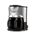 BAFFII 1/2 Cup 220V Household Drip Coffee Maker Automatic Coffee Machine Mini Teapot Portable cafe Maker With Cup Office Coffee Machines (Color : 2 Cup Silver 220V)