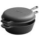 EDGING CASTING Pre-Seasoned Dutch Oven Cast Iron Skillet Pan Set, Cast Iron Dutch Oven Pot with Skillet Lid Cookware Set,10" Deep Pot Skillet Pan for Cooking, Baking,Frying, Bread,Camping,BBQ