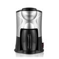 BAFFII 1/2 Cup 220V Household Drip Coffee Maker Automatic Coffee Machine Mini Teapot Portable cafe Maker With Cup Office Coffee Machines (Color : 1 Cup Silver 220V)