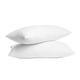 Lancashire Bedding Goose Feather Down Pillows 74 X 48 Cm, Pack of 4-100% Natural Fill and Cotton Cover, Perfect Softness for Neck & Spine Support - Ideal for Quality Sleep