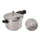 Stainless Steel Pressure Cooker, Pressure Cooker 304 Stainless Steel Thickened Universal Anti Stick Coating with Steam Rack Stovetop Pressure Cooker for Gas Stove Induction (24cm