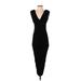 ASOS Cocktail Dress - Midi: Black Solid Dresses - Women's Size 2